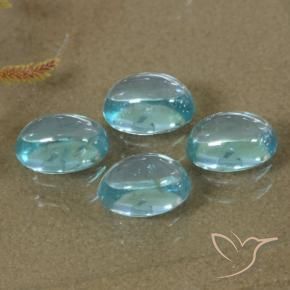 2.07 ct natürliche hellblau Apatit-Edelsteine, Oval, Transparent