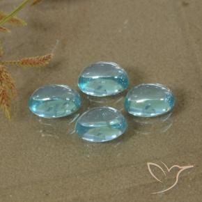 2.07 ct natürliche hellblau Apatit-Edelsteine, Oval, Transparent