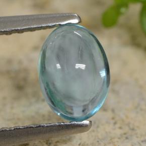 0,83 ctw natürlicher türkiser Apatit, Oval Schliff, Transparent