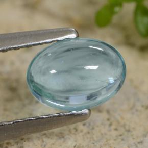 0,83 ctw natürlicher türkiser Apatit, Oval Schliff, Transparent