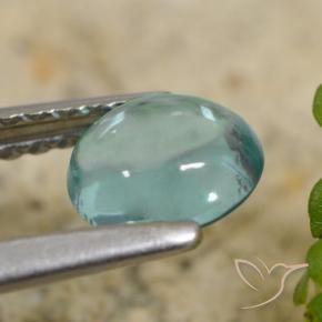 9,17 ctw natürlicher Sehr helles Blaugrün Apatit, Oval, Transparent
