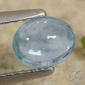 9,17 ctw natürlicher Hellblau Apatit, Oval, Transparent
