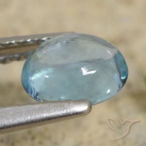 9,17 ctw natürlicher Hellblau Apatit, Oval, Transparent