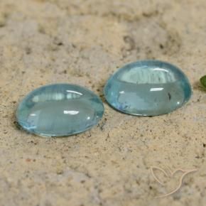 1.70 ct natürliche Blaugrüner Ton Apatit-Edelsteine, Oval, Transparent