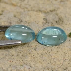 1.70 ct natürliche Blaugrüner Ton Apatit-Edelsteine, Oval, Transparent