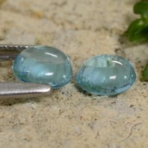 1.96 ct natürliche Mittelblaues Grün Apatit-Edelsteine, Runden, Transparent