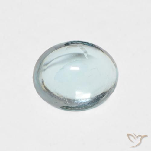 0.74ct Natürlicher Hellblau-Grün Apatit, Oval, Transparent