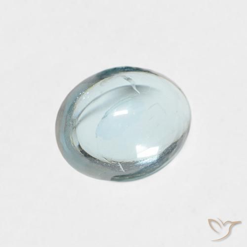 9,17 ctw natürlicher Hellblau-Grün Apatit, Oval, Transparent
