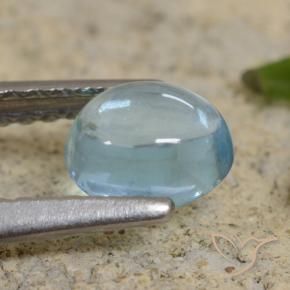 9,17 ctw natürlicher Hellblau Apatit, Oval, Transparent