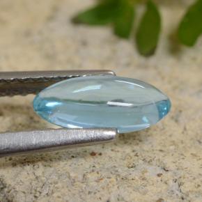 0,73 ctw natürlicher türkiser Apatit, Marquise, Transparent