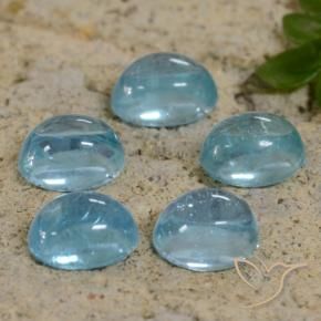 2.13 ct natürliche hellblau-grün Apatit-Edelsteine, Oval, Transparent