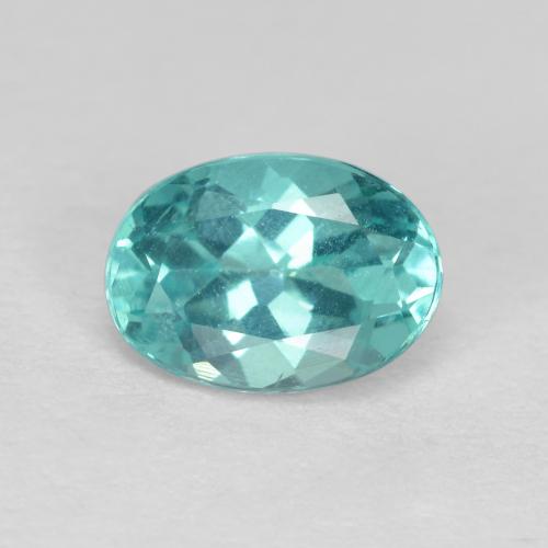 0,86 ctw natürlicher türkiser Apatit, Oval Schliff, VS