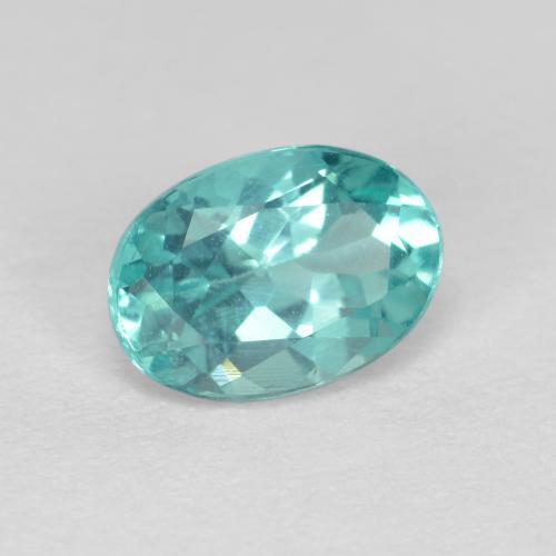 0,86 ctw natürlicher türkiser Apatit, Oval Schliff, VS
