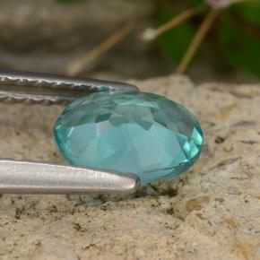 0,79 ctw natürlicher blauer Apatit, Oval Schliff, VS