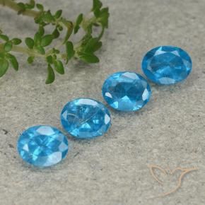 1.28 ct natürliche Mittelblau Apatit-Edelsteine, Oval, VS