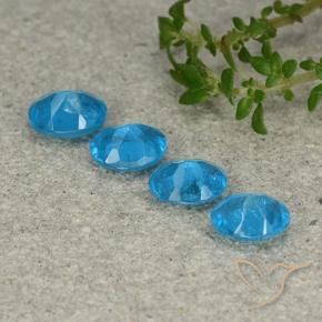 1.28 ct natürliche Mittelblau Apatit-Edelsteine, Oval, VS