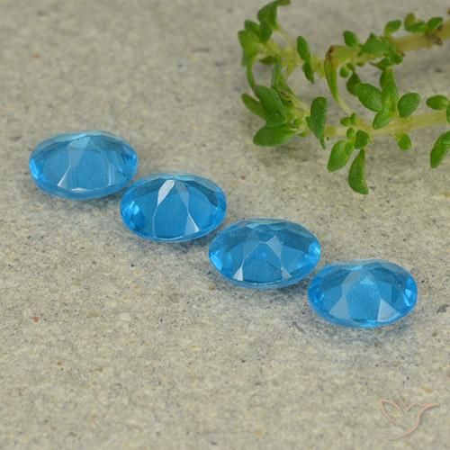 1.32 ct natürliche Tiefes Azur Apatit-Edelsteine, Oval, VS