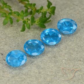 1.28 ct natürliche Mittelblau Apatit-Edelsteine, Oval, VS