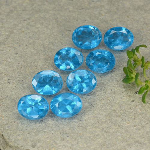 2.68 ct natürliche Blau Apatit-Edelsteine, Oval Schliff, VS