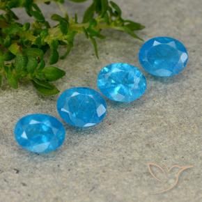 1.50 ct natürliche Blau Apatit-Edelsteine, Oval, VS