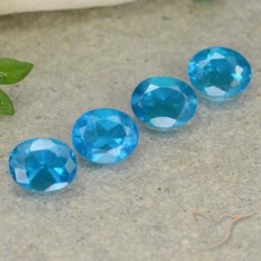 1.60 ct natürliche Tiefes Azur Apatit-Edelsteine, Oval, VS