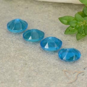 1.60 ct natürliche Tiefes Azur Apatit-Edelsteine, Oval, VS