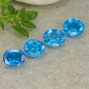1.48 ct natürliche Mittelblau Apatit-Edelsteine, Oval, VS