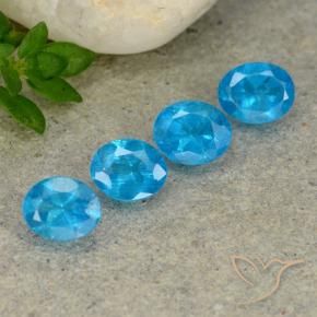 1.42 ct natürliche Blau Apatit-Edelsteine, Oval, VS