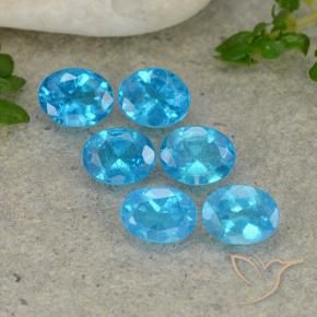 1.84 ct natürliche Blau Apatit-Edelsteine, Oval, VS