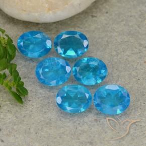 2.06 ct natürliche Mittelblau Apatit-Edelsteine, Oval, VS