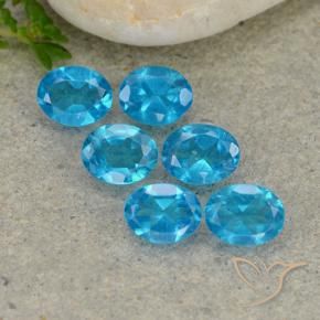 2.03 ct natürliche Mittelblau Apatit-Edelsteine, Oval, VS
