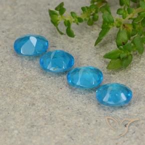 1.47 ct natürliche Blau Apatit-Edelsteine, Oval, VS