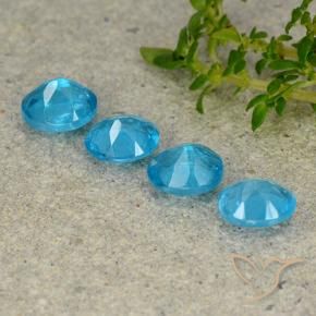 1.57 ct natürliche Mittelblau Apatit-Edelsteine, Oval, VS