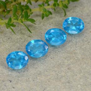 1,44 ct natürliche blauer Apatit-Edelsteine, Oval Schliff, VS