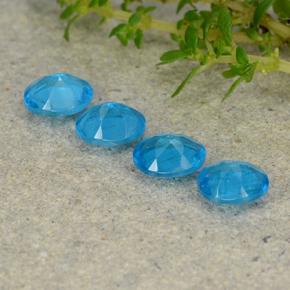 1,44 ct natürliche blauer Apatit-Edelsteine, Oval Schliff, VS
