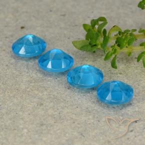 1.66 ct natürliche Mittelblau Apatit-Edelsteine, Oval, VS