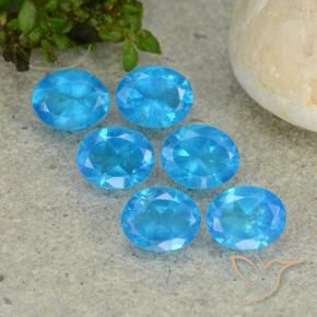 2.42 ct natürliche Blau Apatit-Edelsteine, Oval, VS
