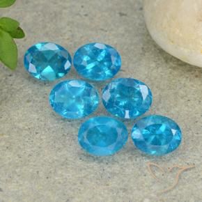 2.18 ct natürliche Tiefes Aquablau Apatit-Edelsteine, Oval, VS