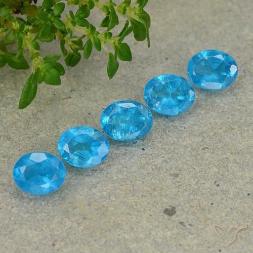 1.87 ct natürliche Azurblau Apatit-Edelsteine, Oval, VS