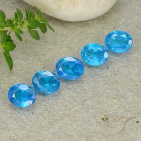 1.65 ct natürliche Azurblau Apatit-Edelsteine, Oval, VS