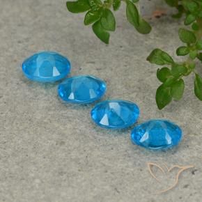 1.24 ct natürliche Blau Apatit-Edelsteine, Oval, VS