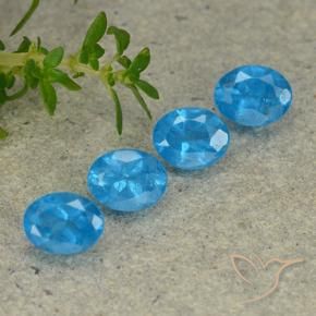 1.44 ct natürliche Blau Apatit-Edelsteine, Oval, VS