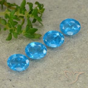 1.38 ct natürliche Blau Apatit-Edelsteine, Oval, VS