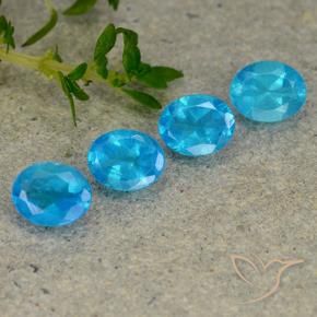 1.30 ct natürliche Blau Apatit-Edelsteine, Oval, VS