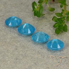 1.65 ct natürliche Tiefes Aqua Apatit-Edelsteine, Oval, VS