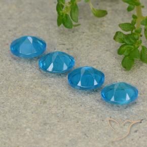 1.51 ct natürliche Mittelblau Apatit-Edelsteine, Oval, VS