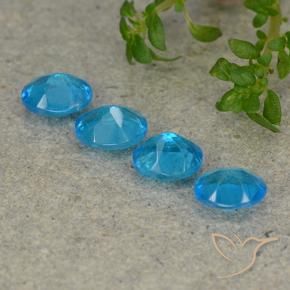 1.46 ct natürliche Blau Apatit-Edelsteine, Oval, VS