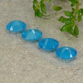 1.38 ct natürliche Elektrisches Blau Apatit-Edelsteine, Oval, VS
