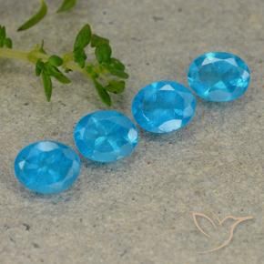 1.54 ct natürliche Mittelblau Apatit-Edelsteine, Oval, VS