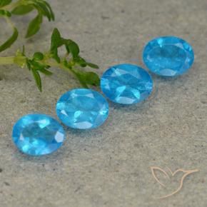 1.40 ct natürliche Elektrisches Blau Apatit-Edelsteine, Oval, VS